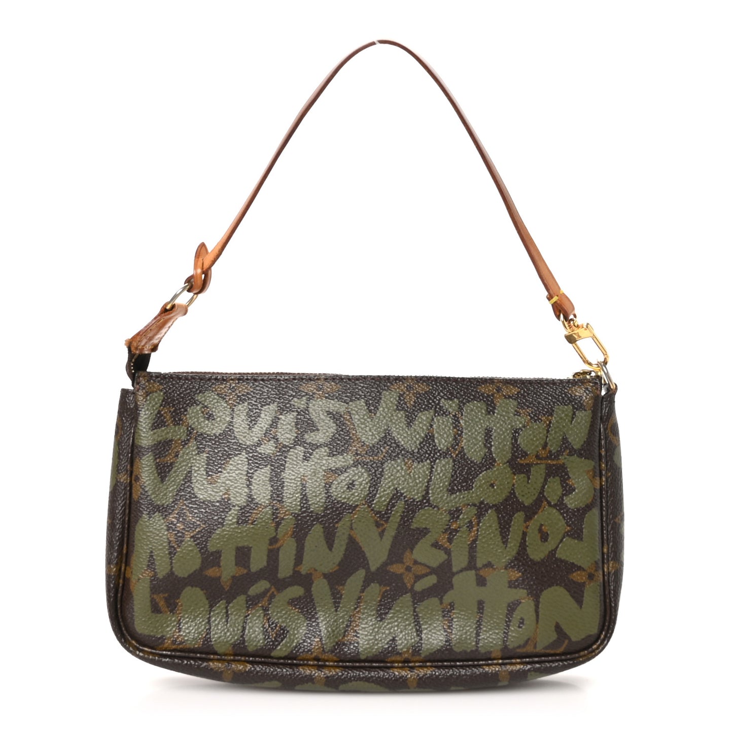 Monogram Graffiti Pochette Accessories Kaki