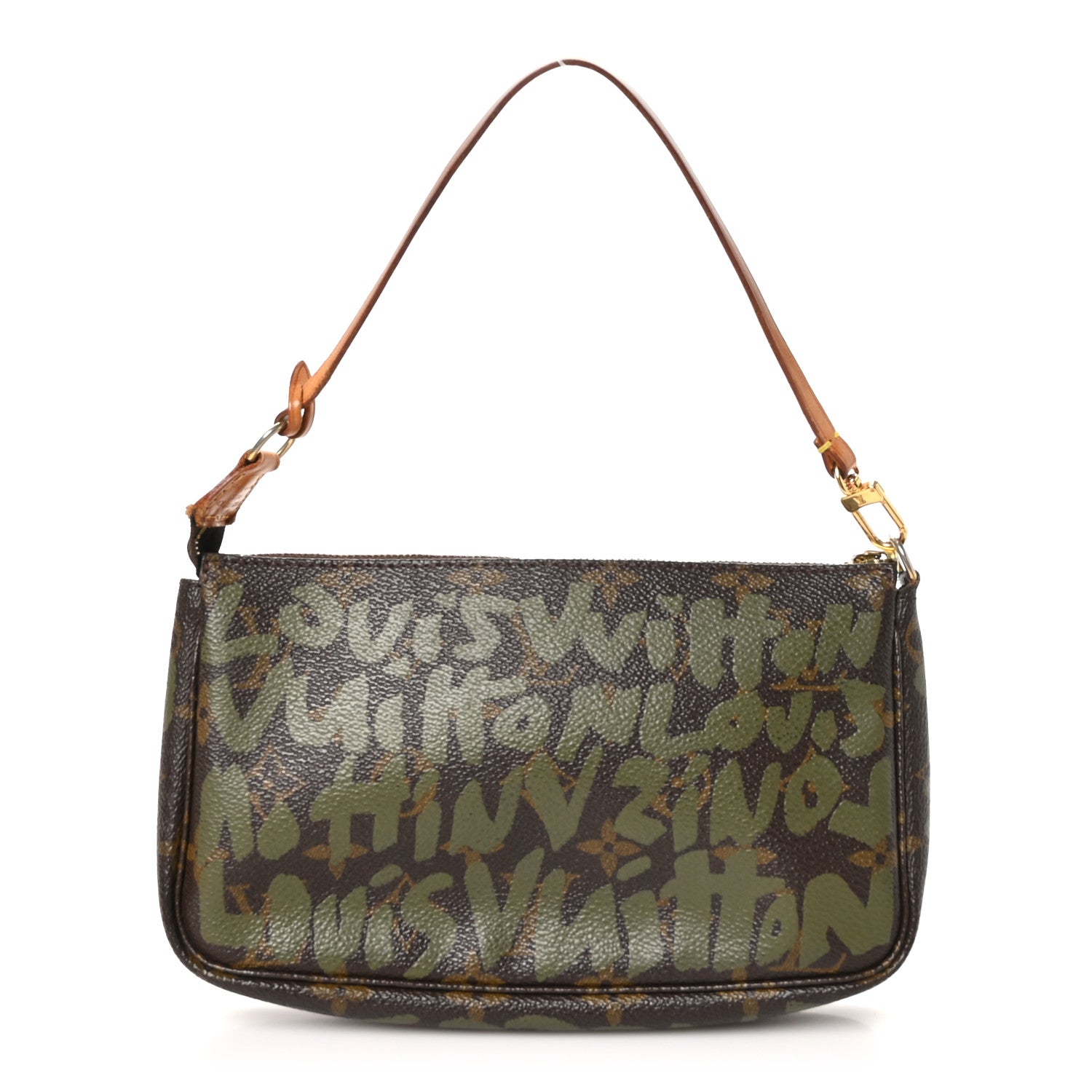 Louis Vuitton Monogram Graffiti Pochette Accessories Kaki 1 of 10