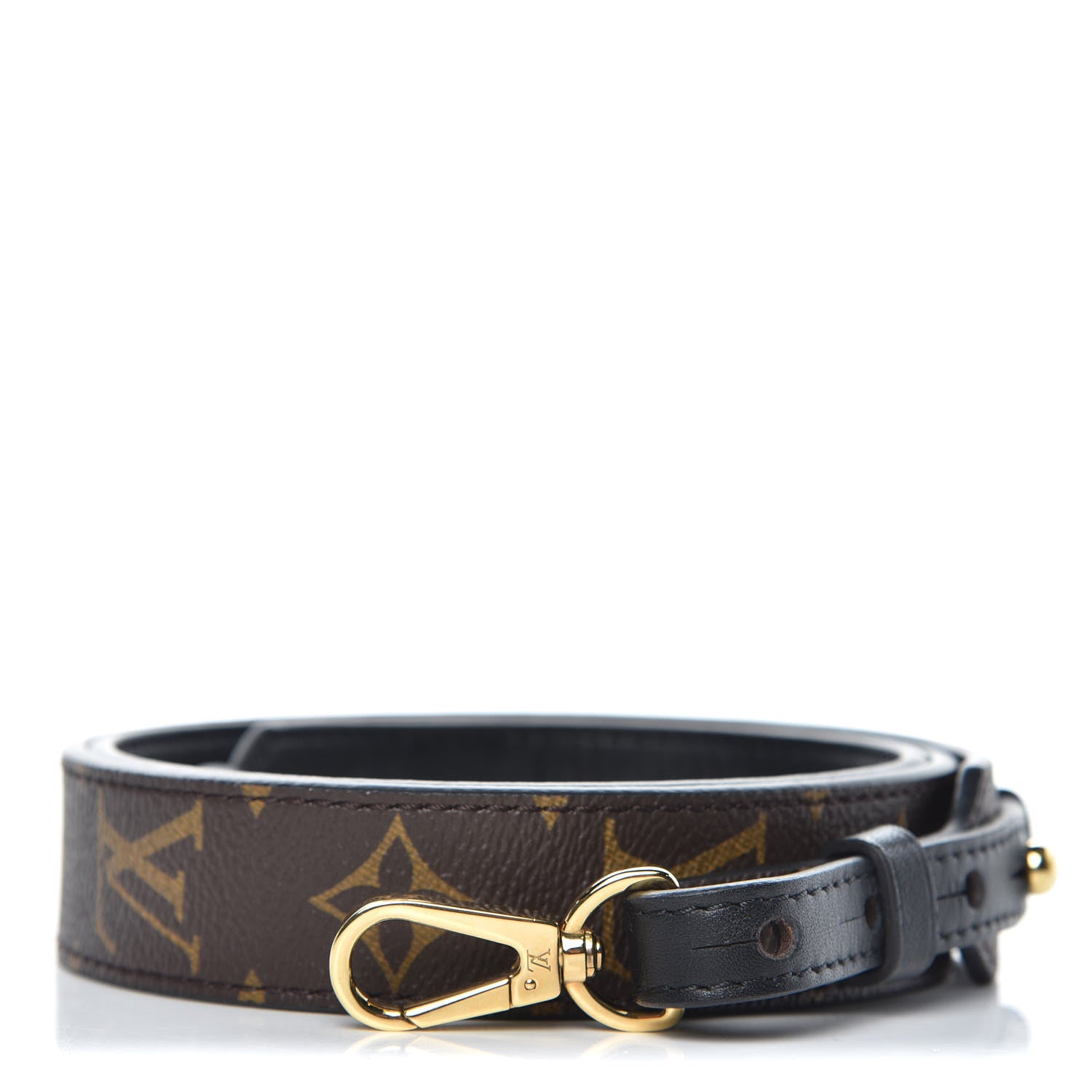 Louis Vuitton Monogram Bandouliere Shoulder Strap XL Black 1 of 5
