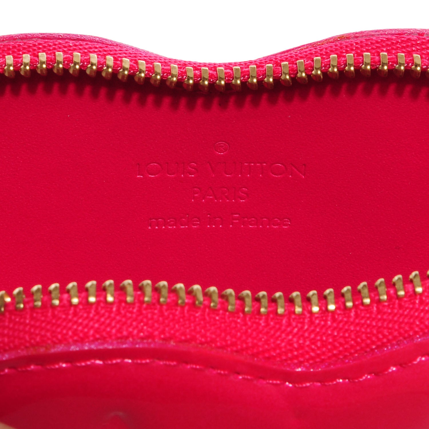 Louis Vuitton Vernis Heart Coin Purse Rose Pop 4 of 6