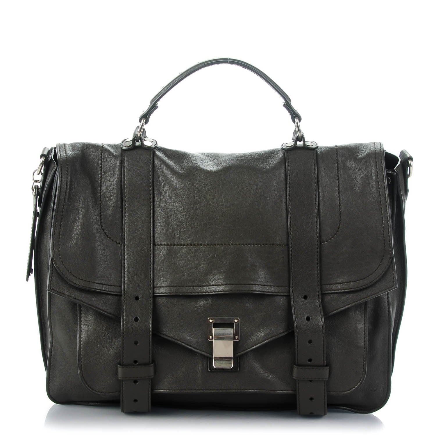 Proenza Schouler Lambskin Large PS1 Satchel Pepe 1 of 8
