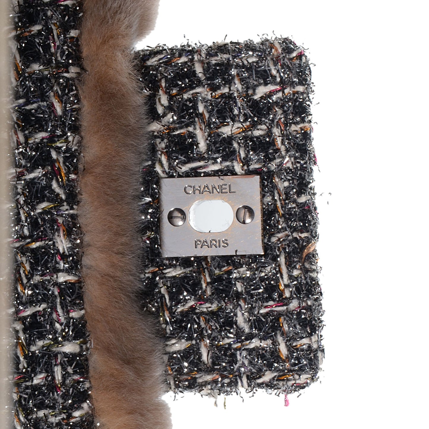 Rabbit Fur Fantasy Tweed Small Flap