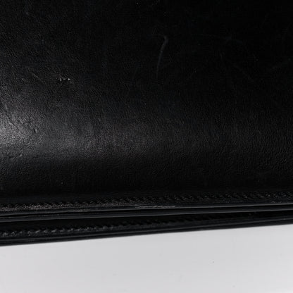 Celine Liege Calfskin Large Classic Box Flap Bag Black 13 of 16