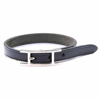 Hermes Chamonix Hapi Triple Tour Wrap Bracelet Black 4 of 8