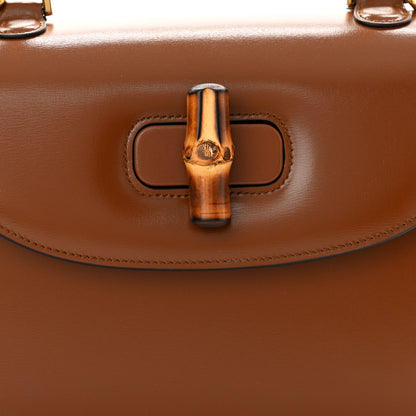 Gucci Boarded Dyana Lux Calfskin Web Medium Bamboo 1947 Top Handle Bag Brown 9 of 13