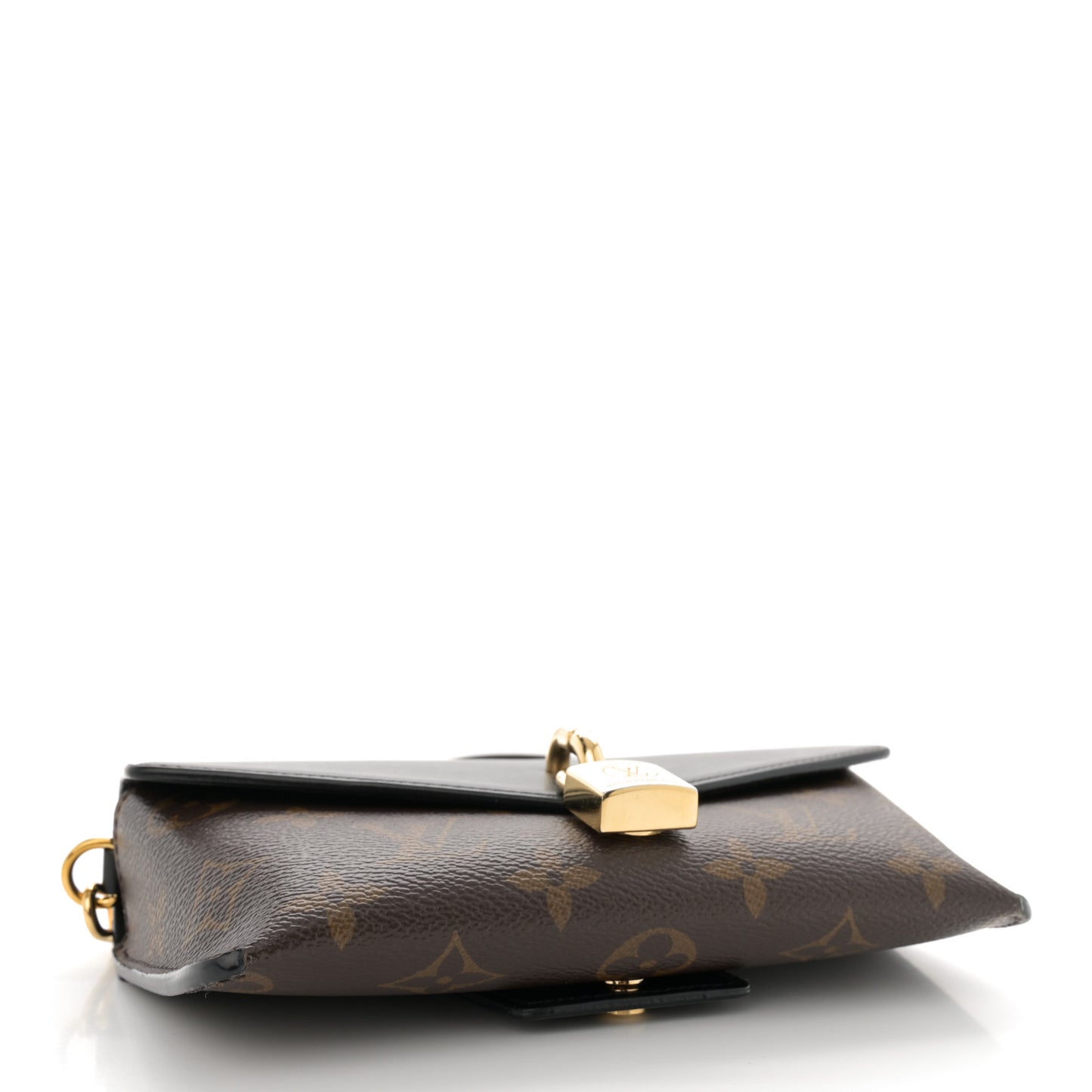 Monogram Padlock On Strap Black