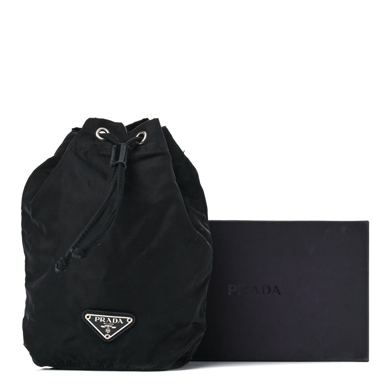 Prada Nylon Vela Drawstring Pouch Black 13 of 13
