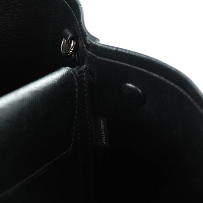 Prada Saffiano Cuir Medium Double Handle Tote Black 6 of 8