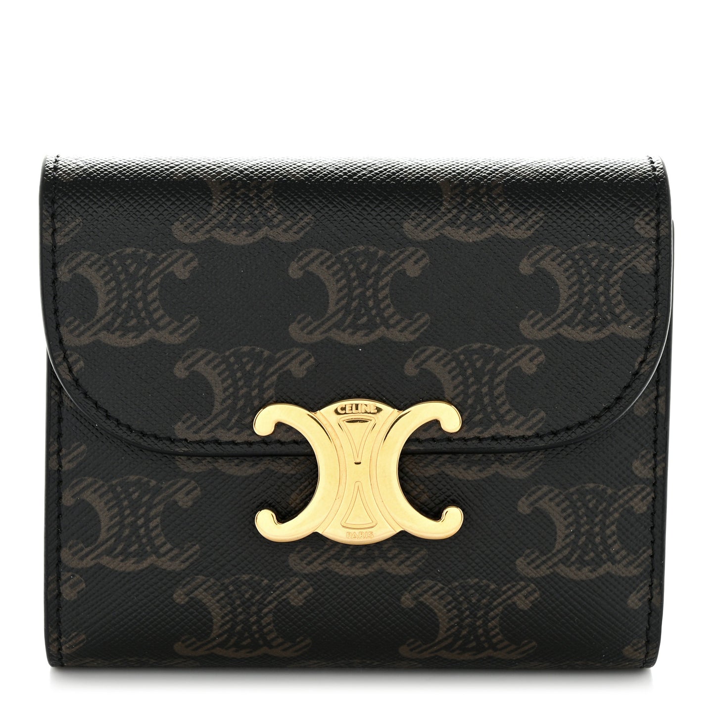 Triomphe Canvas Small Triomphe Wallet Tan