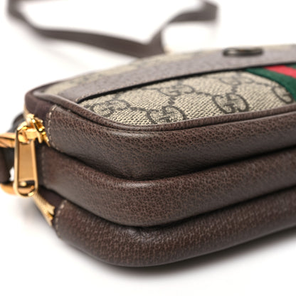 Gucci GG Supreme Monogram Web Mini Ophidia GG Bag Brown 9 of 11