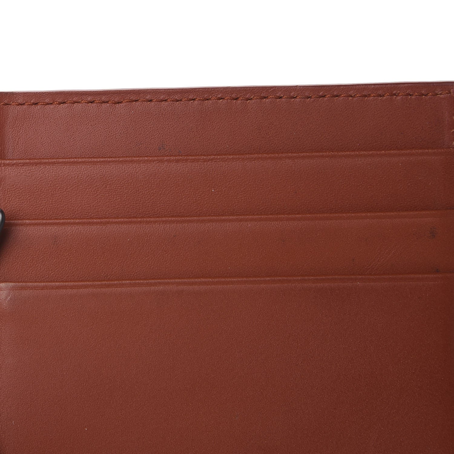 Bottega Veneta Calfskin Intrecciato Bi-Fold Wallet With Money Clip Brique 10 of 13