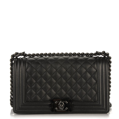 Chanel Caviar Quilted Medium Boy Flap So Black 1 of 7