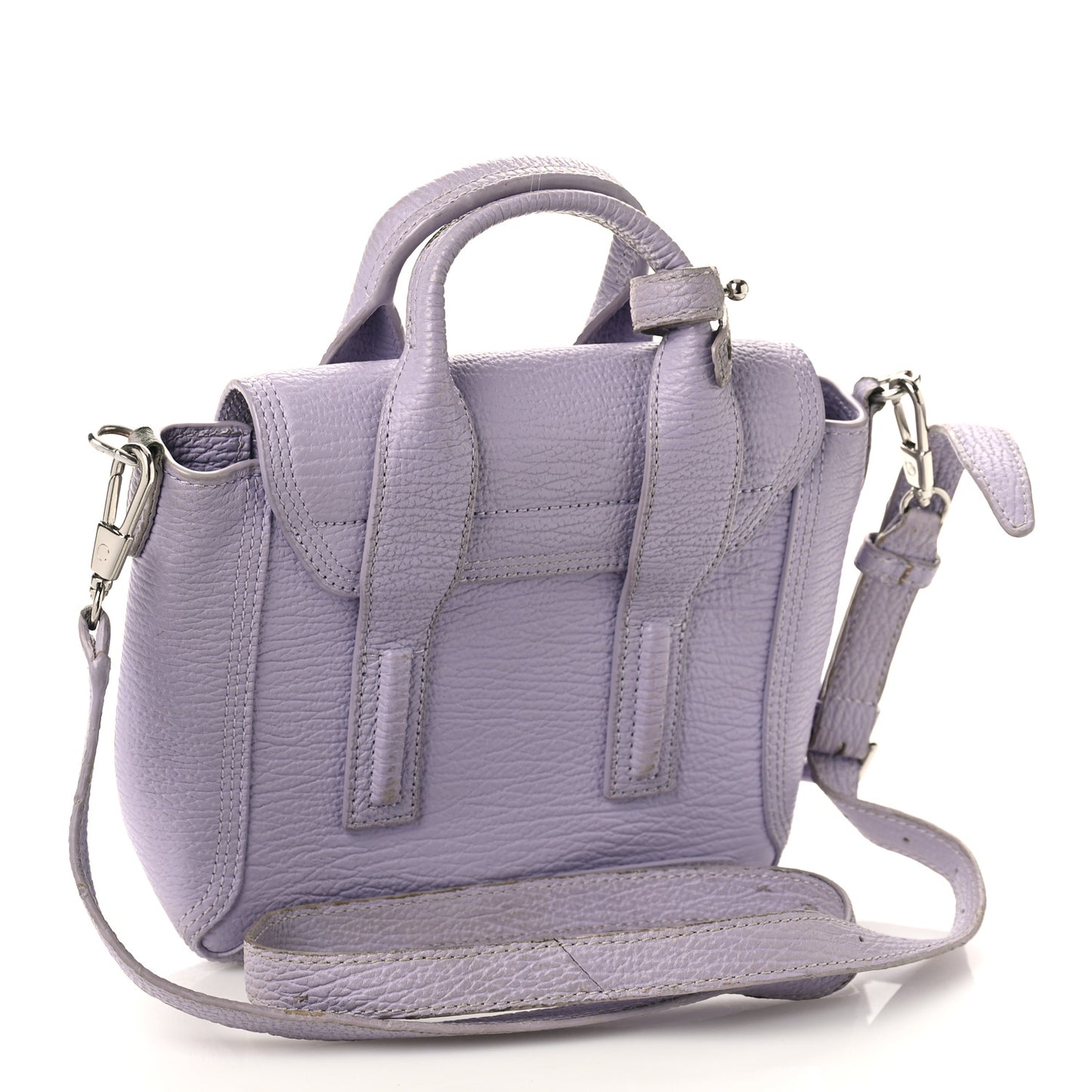 Textured Calfskin Mini Pashli Satchel Lilac