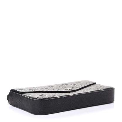 Louis Vuitton Empreinte Pochette Felicie Chain Wallet Black 5 of 7