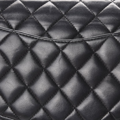 Chanel Lambskin Quilted Medium Double Flap Black 20 of 22