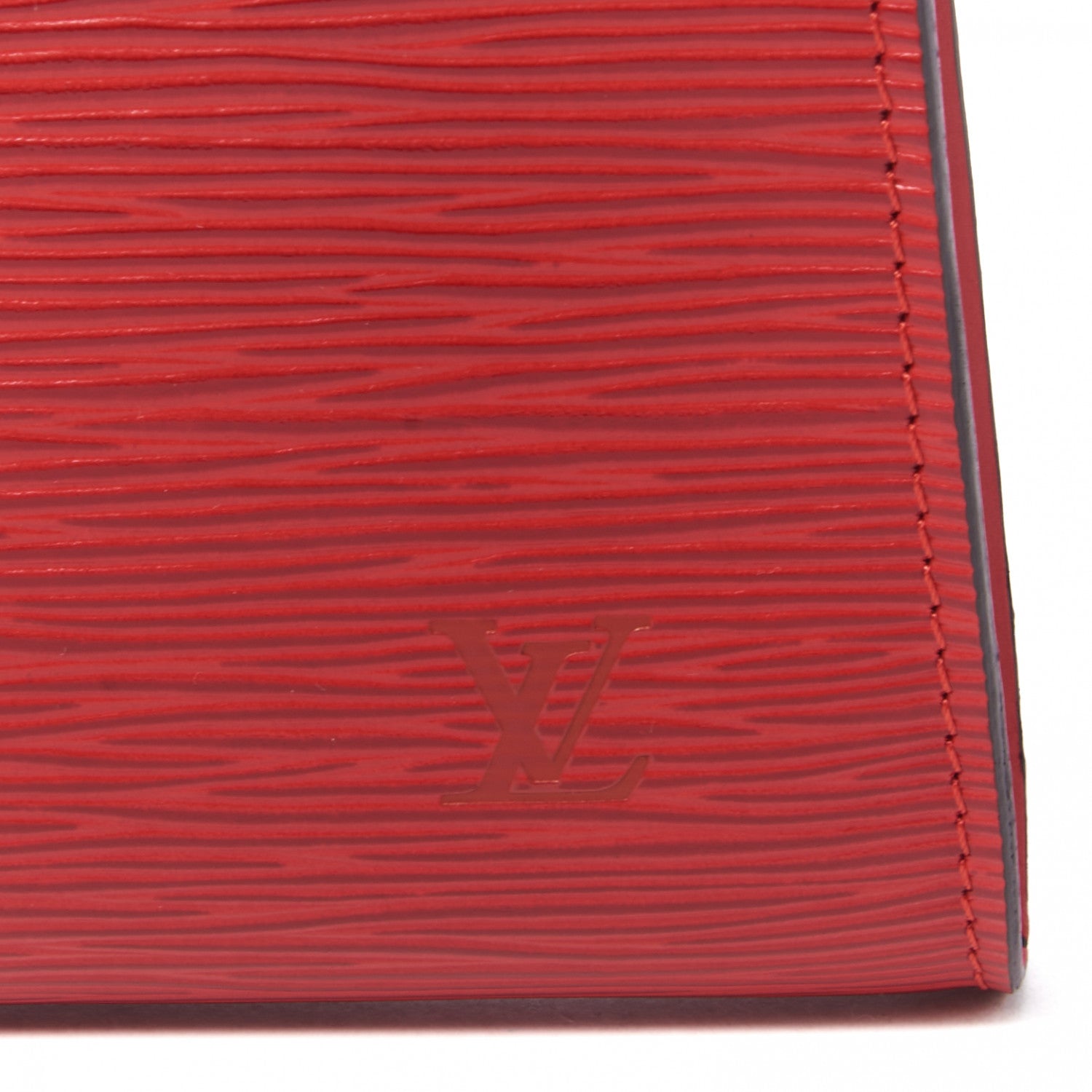 Louis Vuitton Epi Pochette Accessories 24 Castillan Red 7 of 9