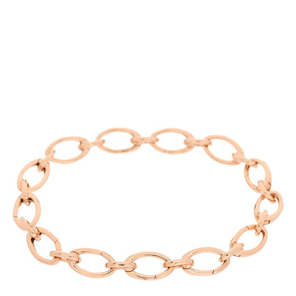 Tiffany 18K Rose Gold Clasping Oval Link Bracelet 2 of 4