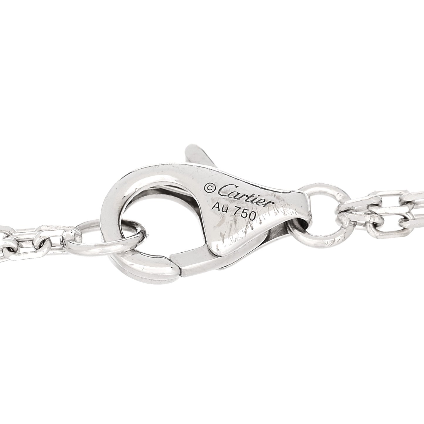 18K White Gold Diamond LOVE Bracelet