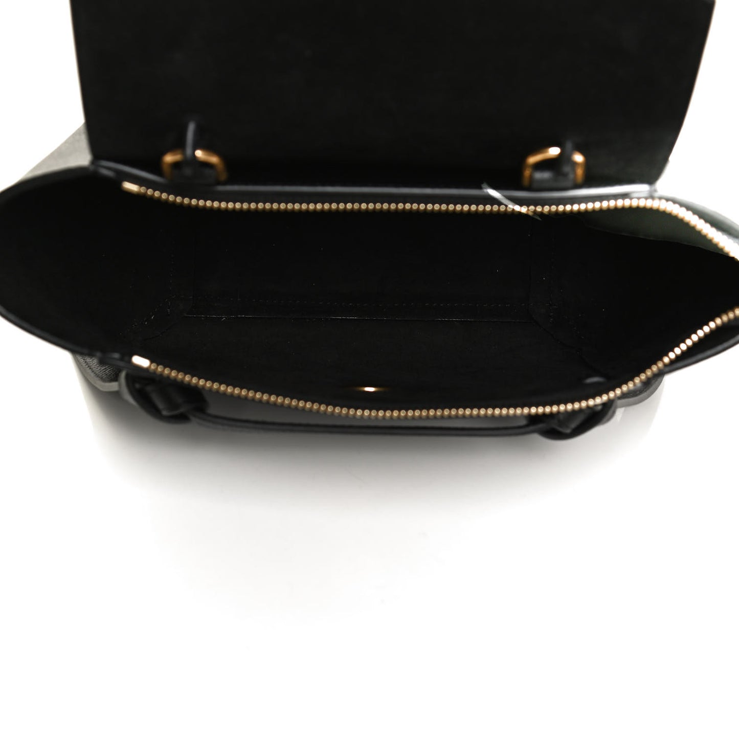 Grained Calfskin Nano Belt Bag Black