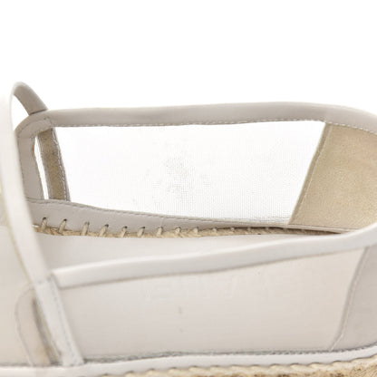 Chanel Mesh Grosgrain CC Espadrilles 38 Beige 9 of 11