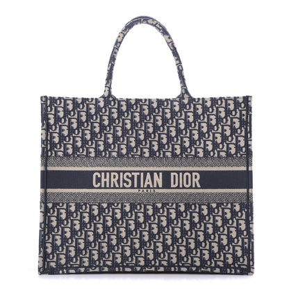 Christian Dior Oblique Book Tote Blue Multicolor 1 of 10