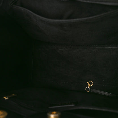 Chanel Caviar Small Studded Deauville Tote Black 5 of 9