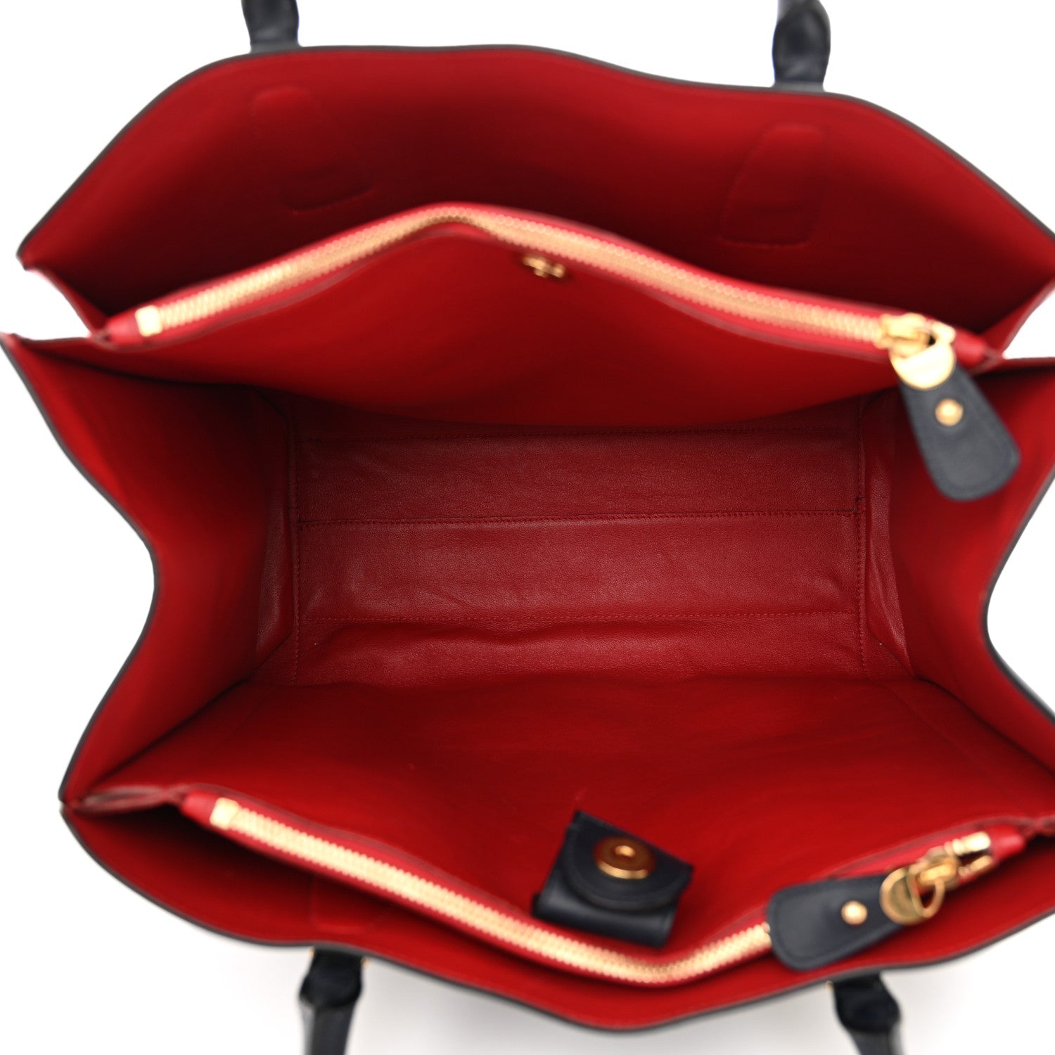 Salvatore Ferragamo Calfskin Whitney Tote Navy 5 of 18