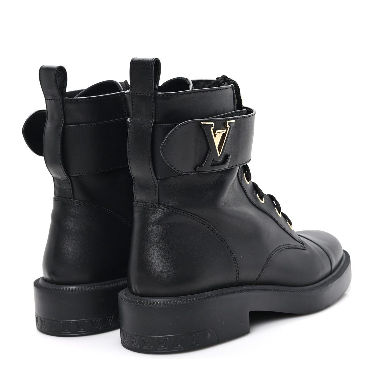 Calfskin Territory Flat Ranger Boots 38 Black