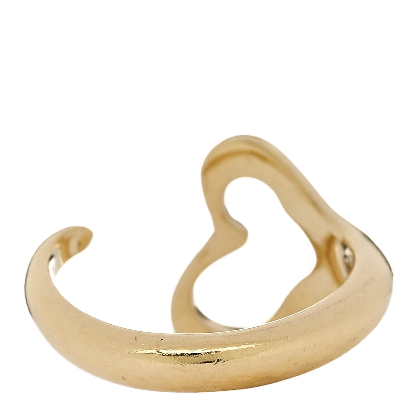 18K Yellow Gold Medium Elsa Peretti Open Heart Ring 52 6