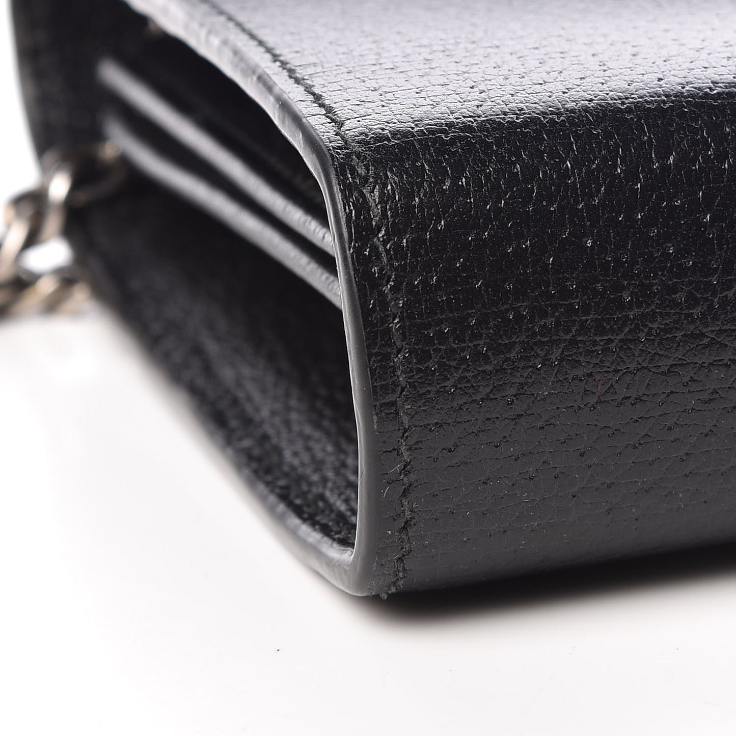 Calfskin Web Mini Dionysus Chain Wallet Black