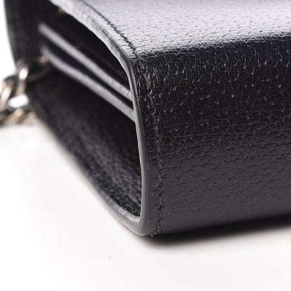 Gucci Calfskin Web Mini Dionysus Chain Wallet Black 8 of 10