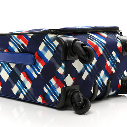 Chanel Nylon Airline Printed Coco Case Trolley White Navy Blue Red 8 of 11