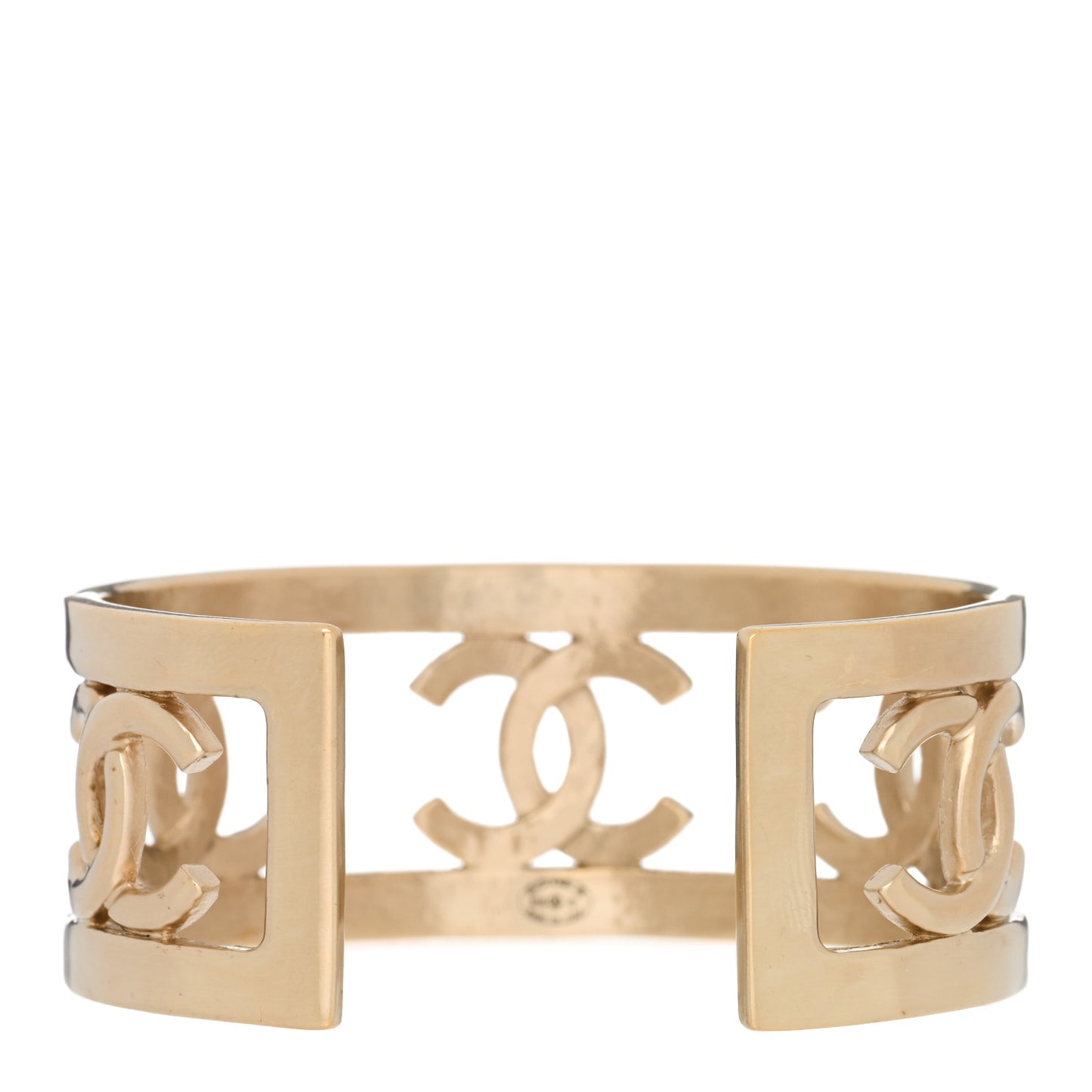 Metal Logo CC Cuff Gold