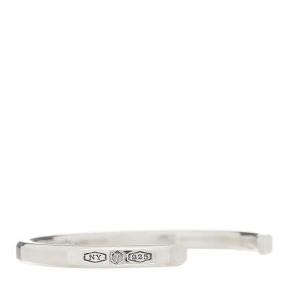 Tiffany Sterling Silver Narrow Makers Cuff Bracelet 5 of 6