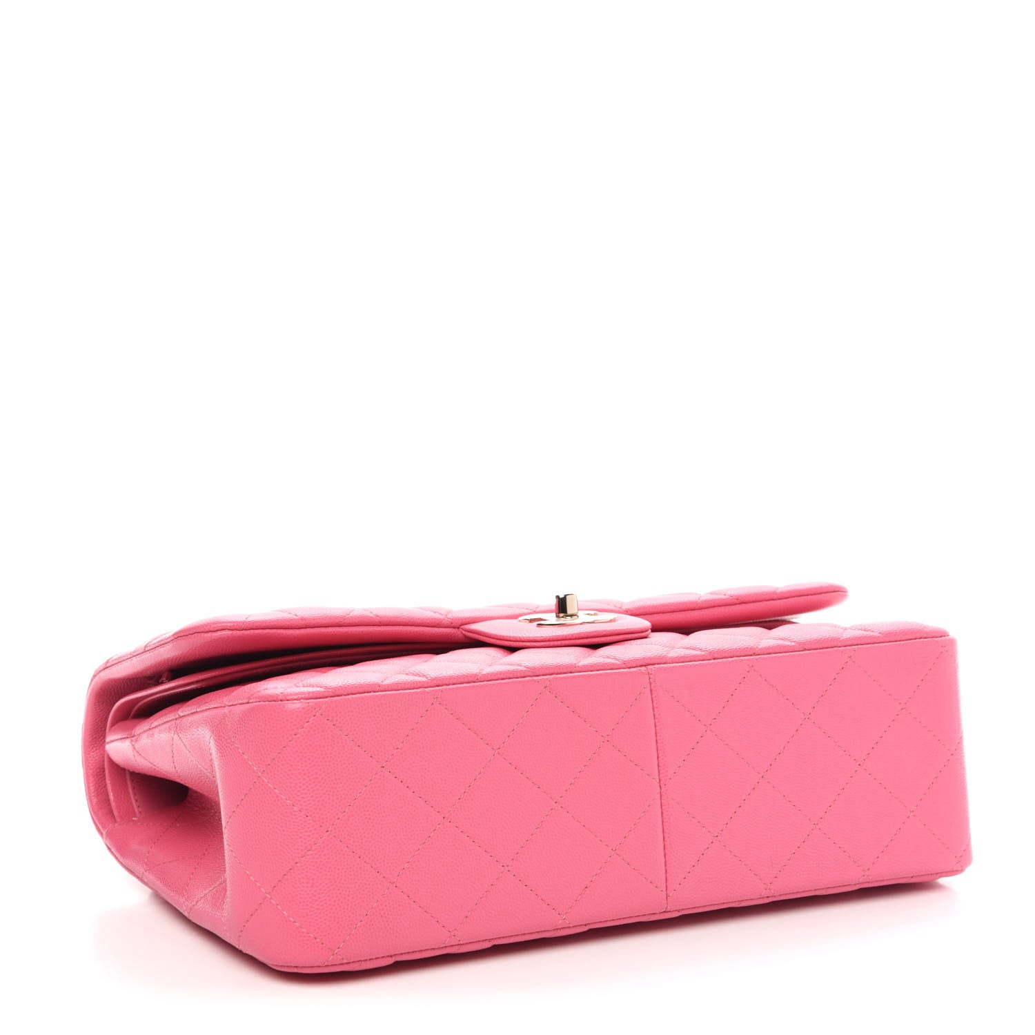 Chanel Caviar Quilted Jumbo Double Flap Pink 5 of 11