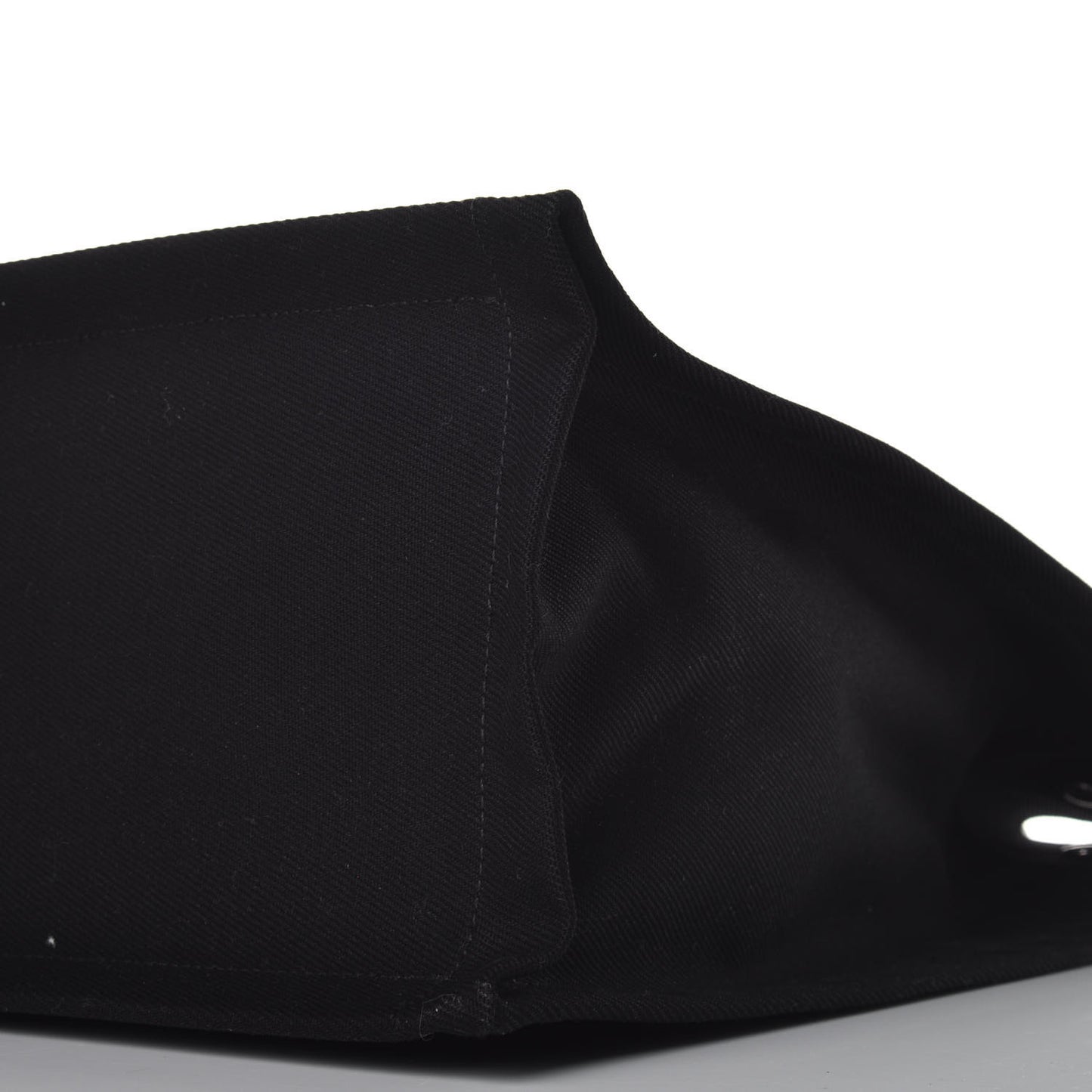 Linen Calfskin Rive Gauche North South Tote Black