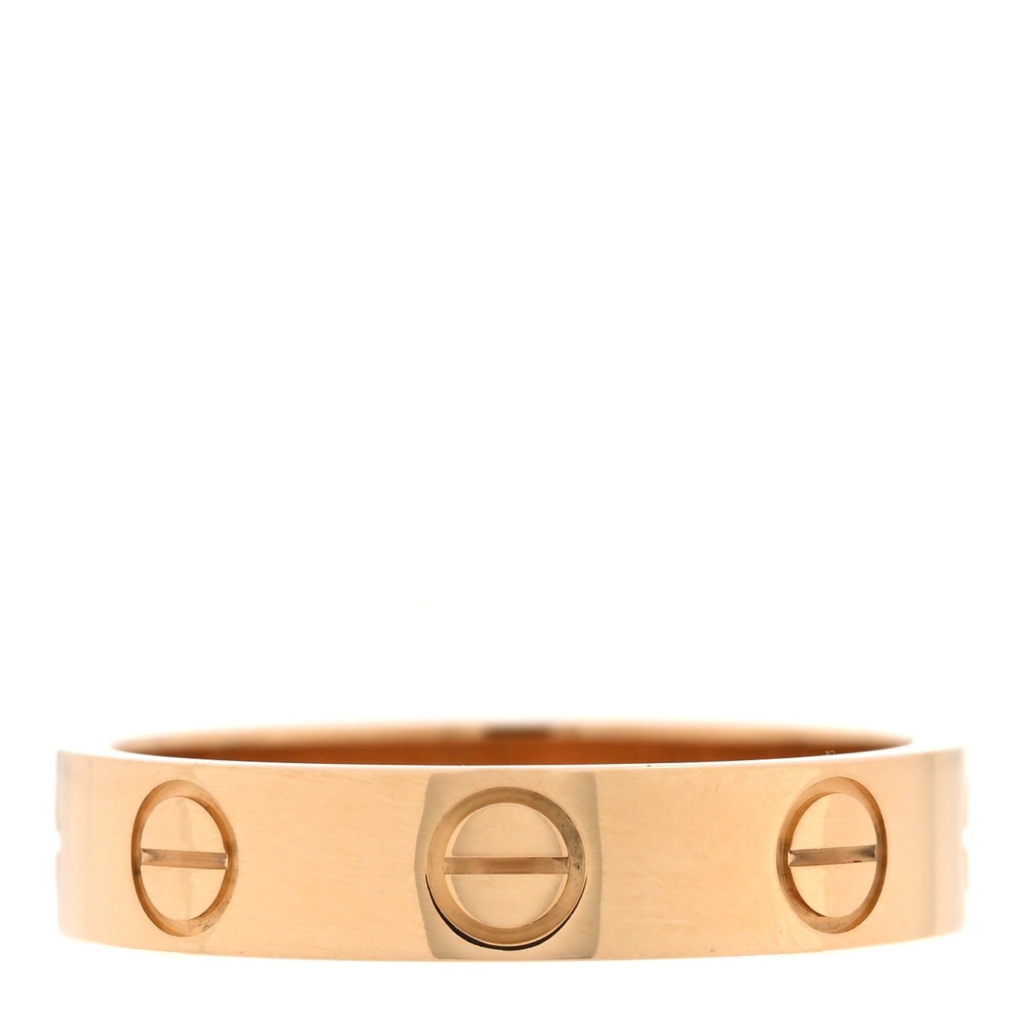 18K Yellow Gold 3.5mm LOVE Wedding Band Ring 47 4