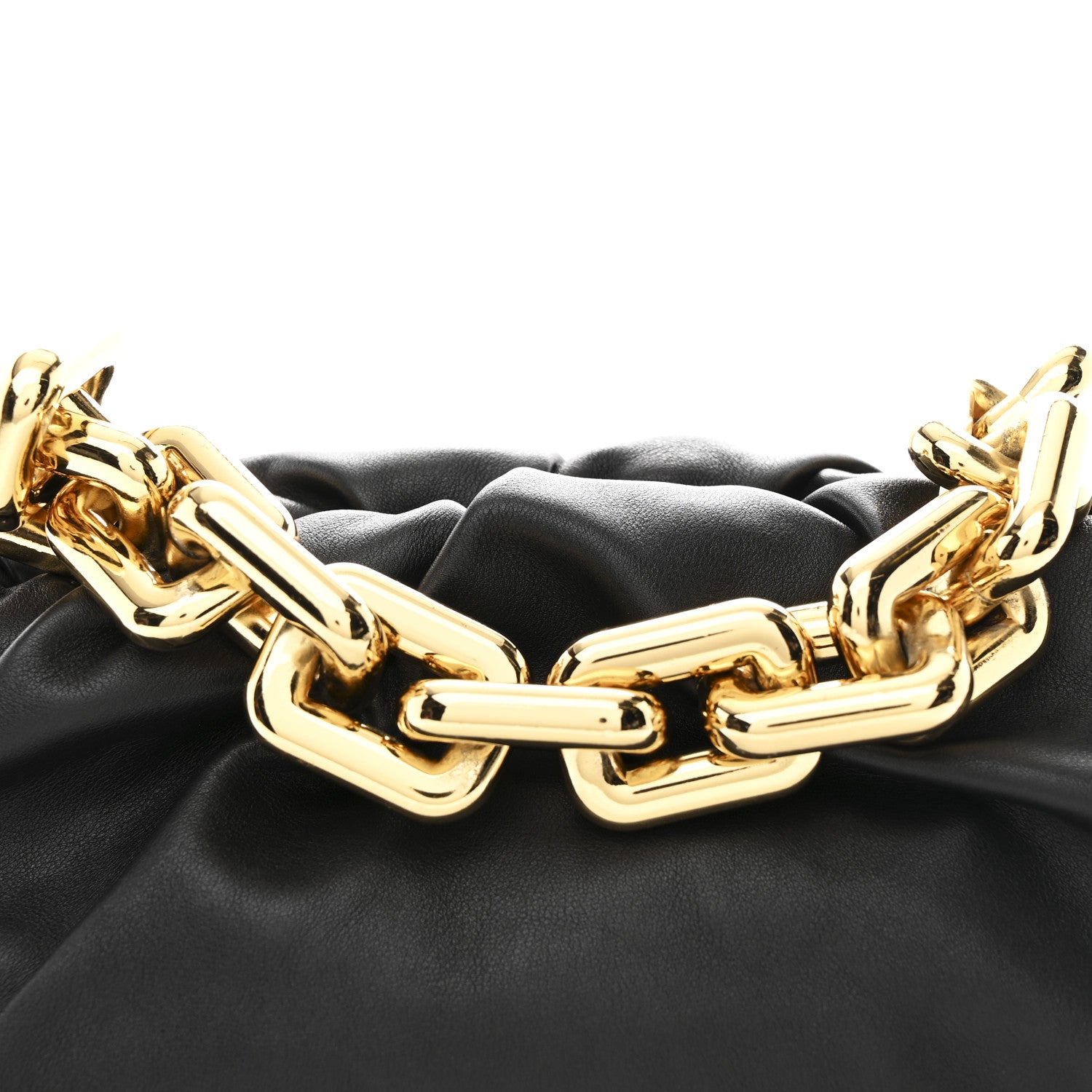 Bottega Veneta Calfskin The Pouch Chain Black 8 of 10