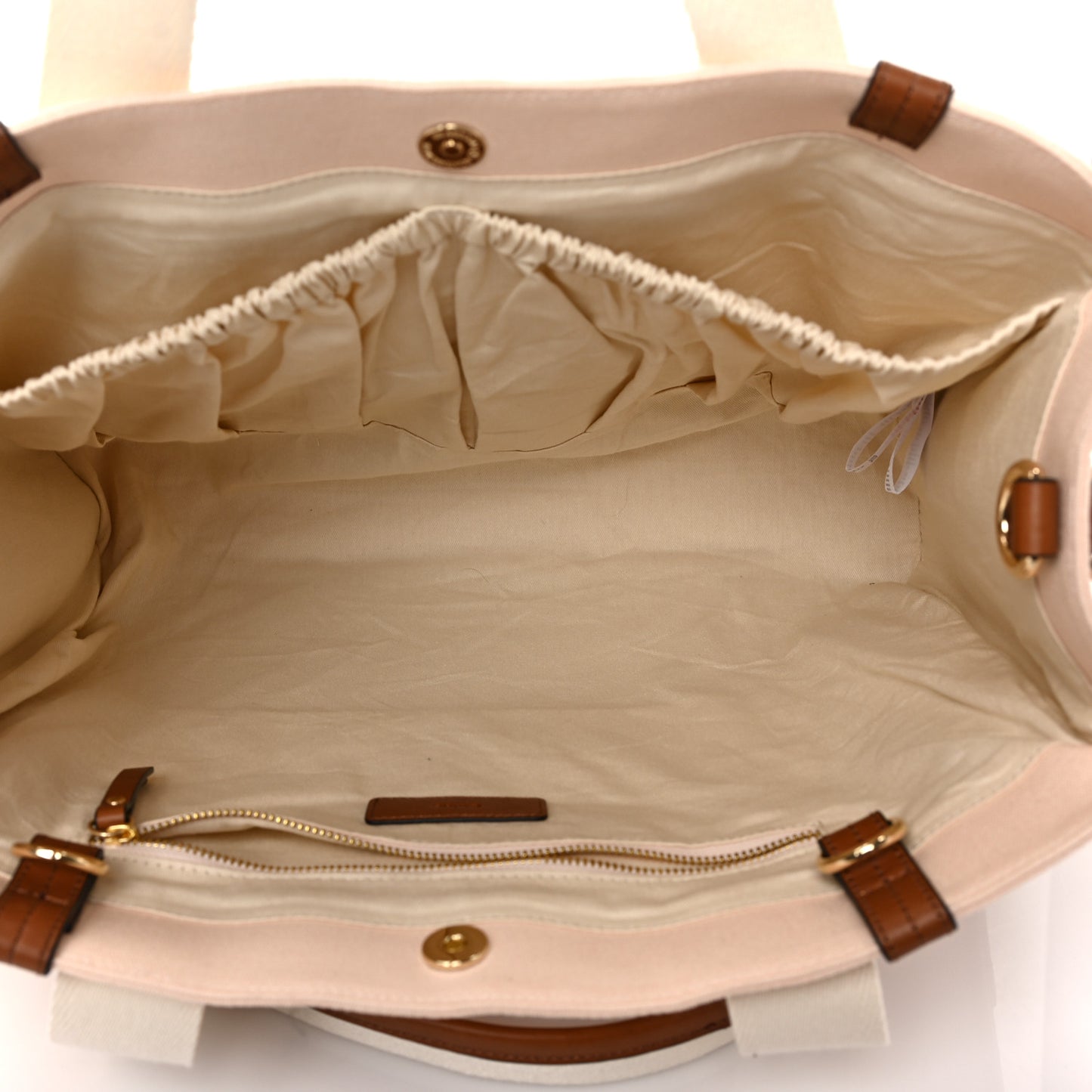 Cotton Calfskin Changing Bag Powder Pink