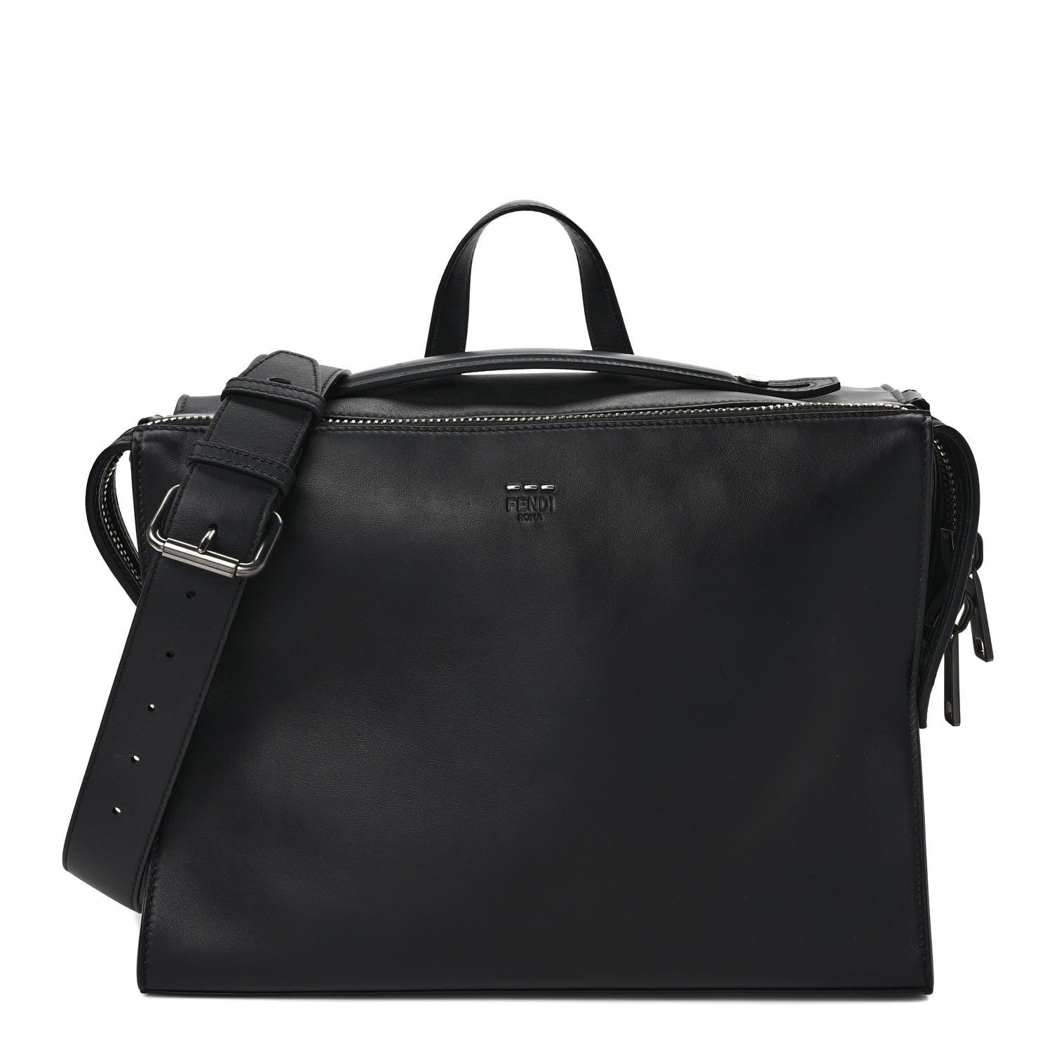 Fendi Vitello Grace Lui Urban Briefcase Black 1 of 11