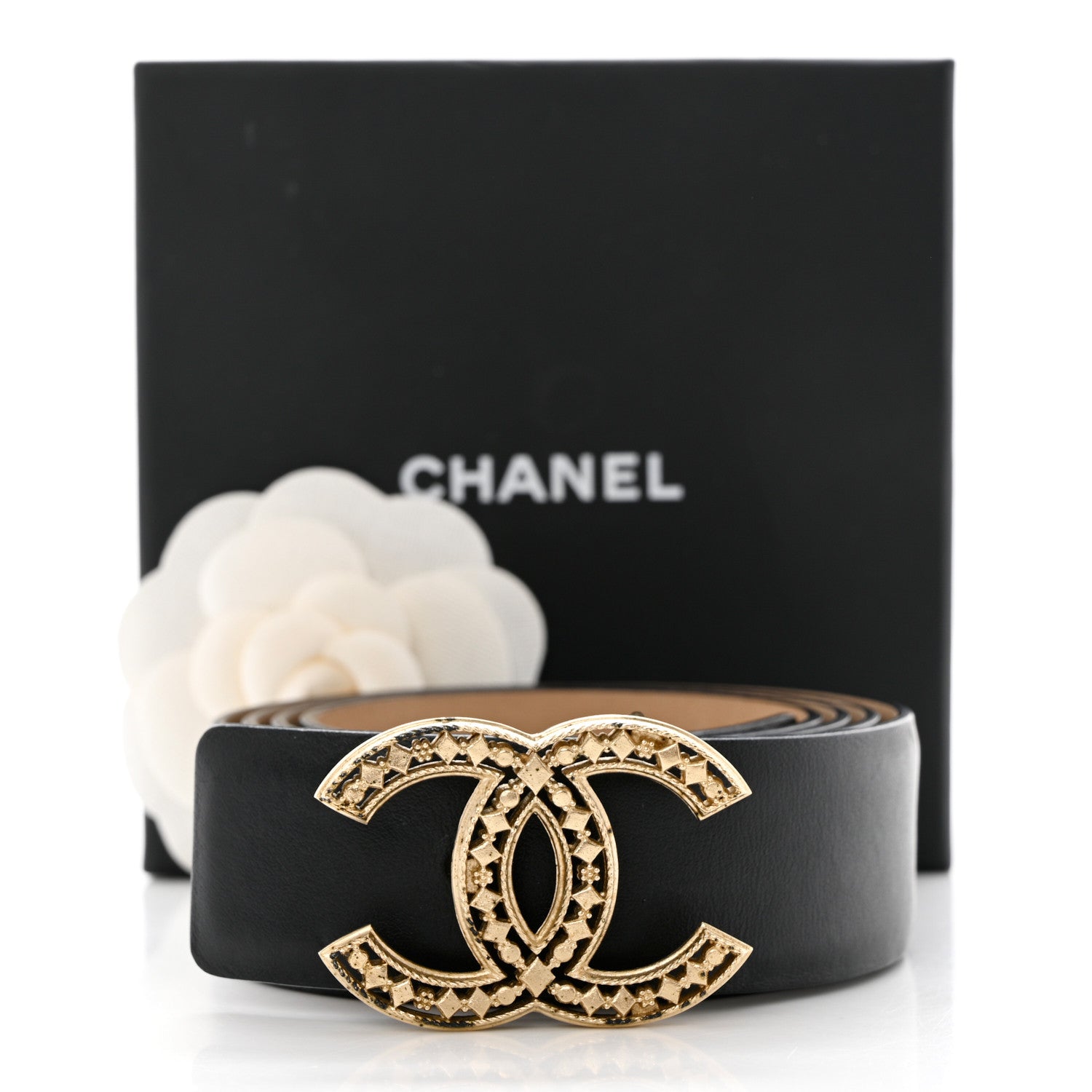 Chanel Calfskin CC Belt 90 36 Black 8 of 8