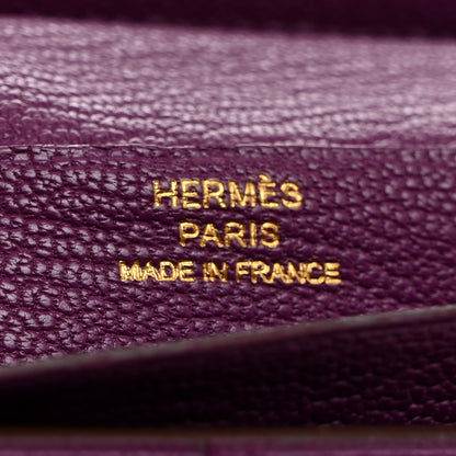 Hermes Chevre Mysore Bearn Gusset Wallet Anemone 7 of 8