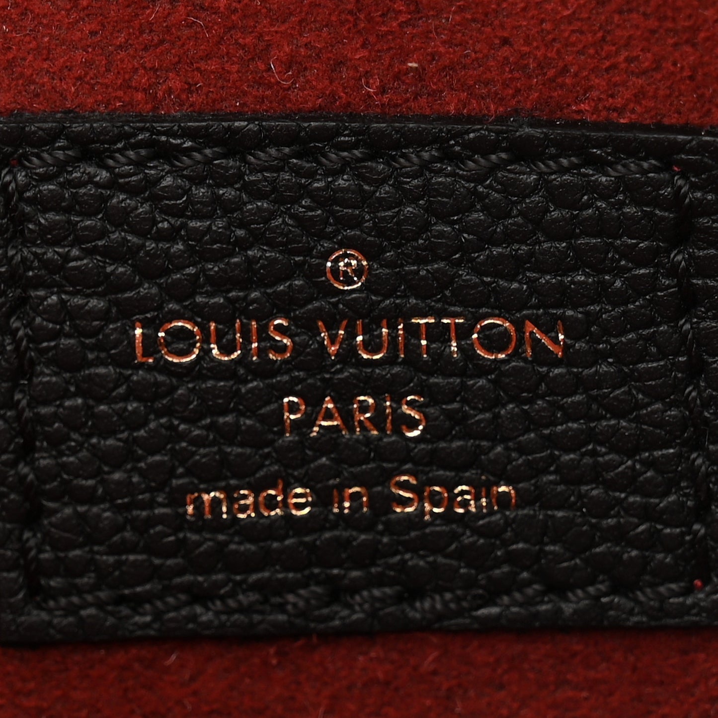 LOUIS VUITTON Empreinte Monogram Giant Multi Pochette Accessories Large Pochette Black Beige