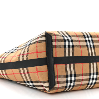 Burberry Vintage Check Medium The Giant Reversible Tote Antique Yellow Bright Red 17 of 17