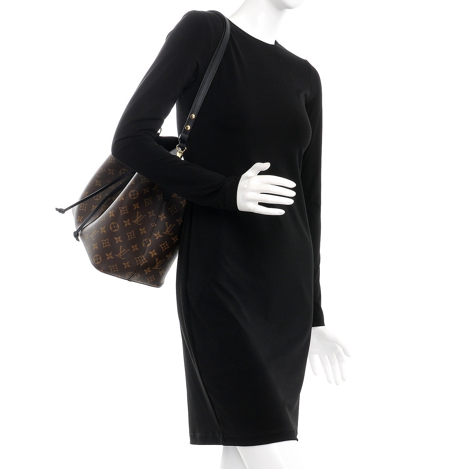Louis Vuitton Monogram Neonoe MM Black 2 of 7