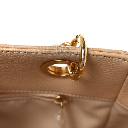 Chanel Caviar Quilted Petit Shopping Tote PST Beige Clair 11 of 15