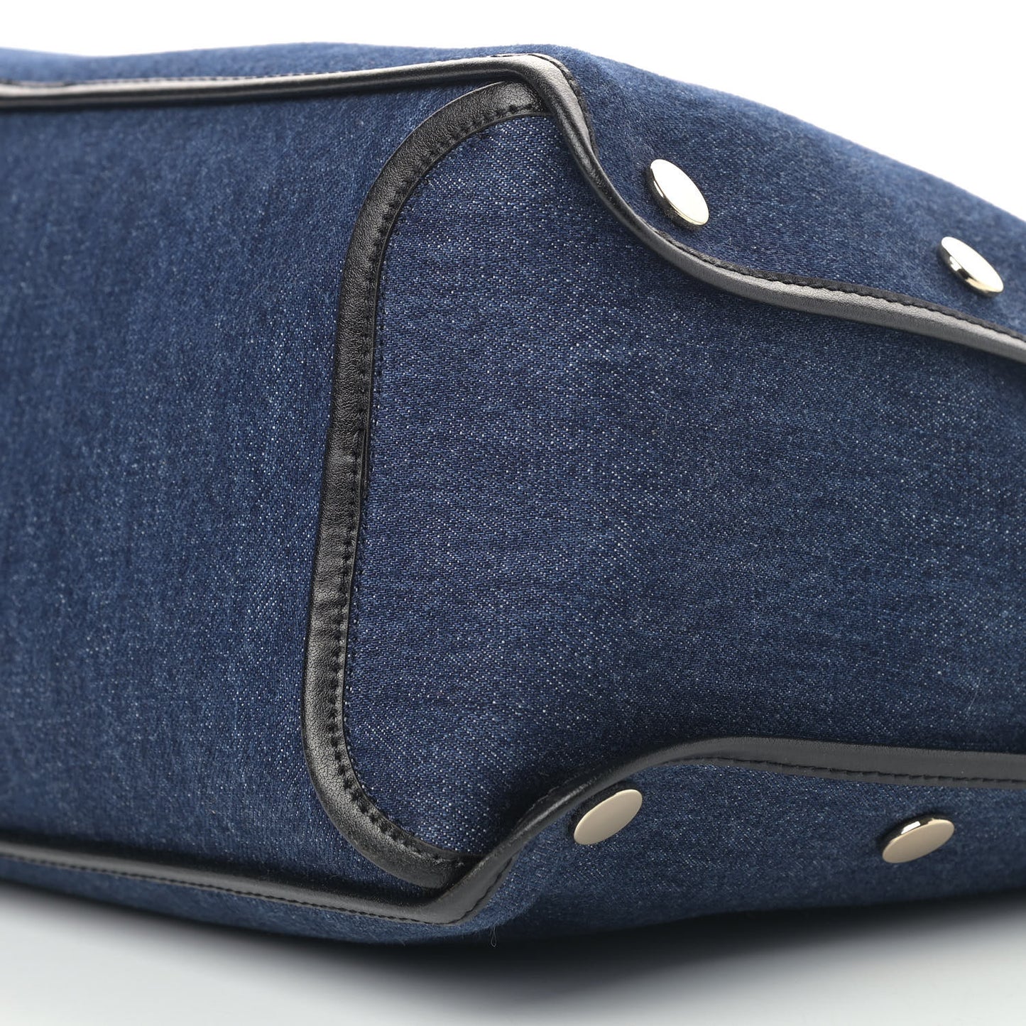 Denim Medium Logo Bond Shopper Tote Blue