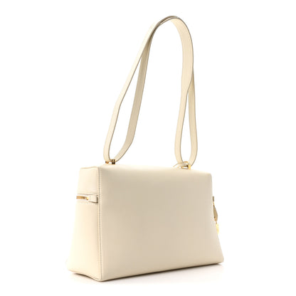 Loro Piana Grained Calfskin L27 Extra Pocket Pouch Whisper White 3 of 9