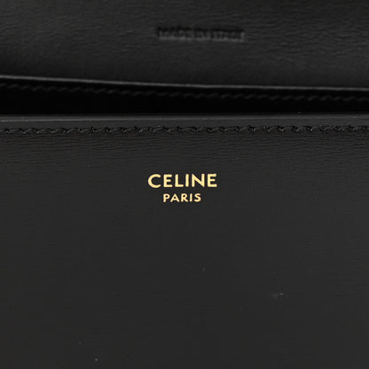 Celine Shiny Calfskin Triomphe Margo Wallet on Chain Black 6 of 12