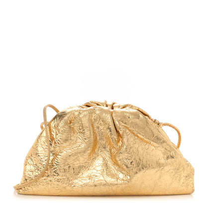 Bottega Veneta Metallic Crinkled Lambskin The Mini Pouch Oro 1 of 10